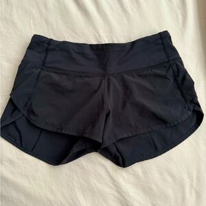 Size 2 black lululemon shorts